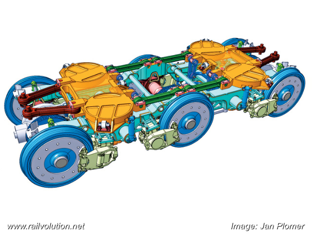 An image showing what the proposed D-DART three-axle bogie would look like.