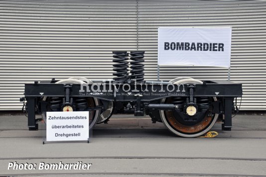 Bombardier Delivers The 10,000th Overhauled Bogie
