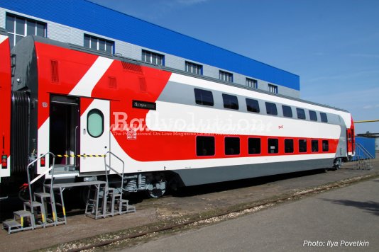 RZD’s New Double Deck Carriages Presented 