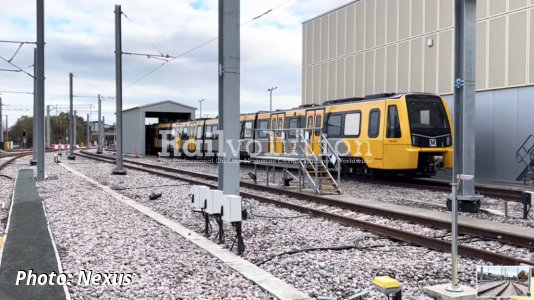 Sidings for new Metro trains completed at the new Gosforth Depot