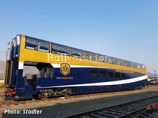 New Carriages For Rocky Mountaineer Delivered