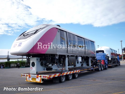 First Monorails For Bangkok’s Pink And Yellow Lines Unveiled