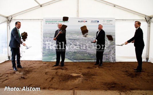 Starting Signal For First Hydrogen Filling Station For Passenger Trains In Hessen