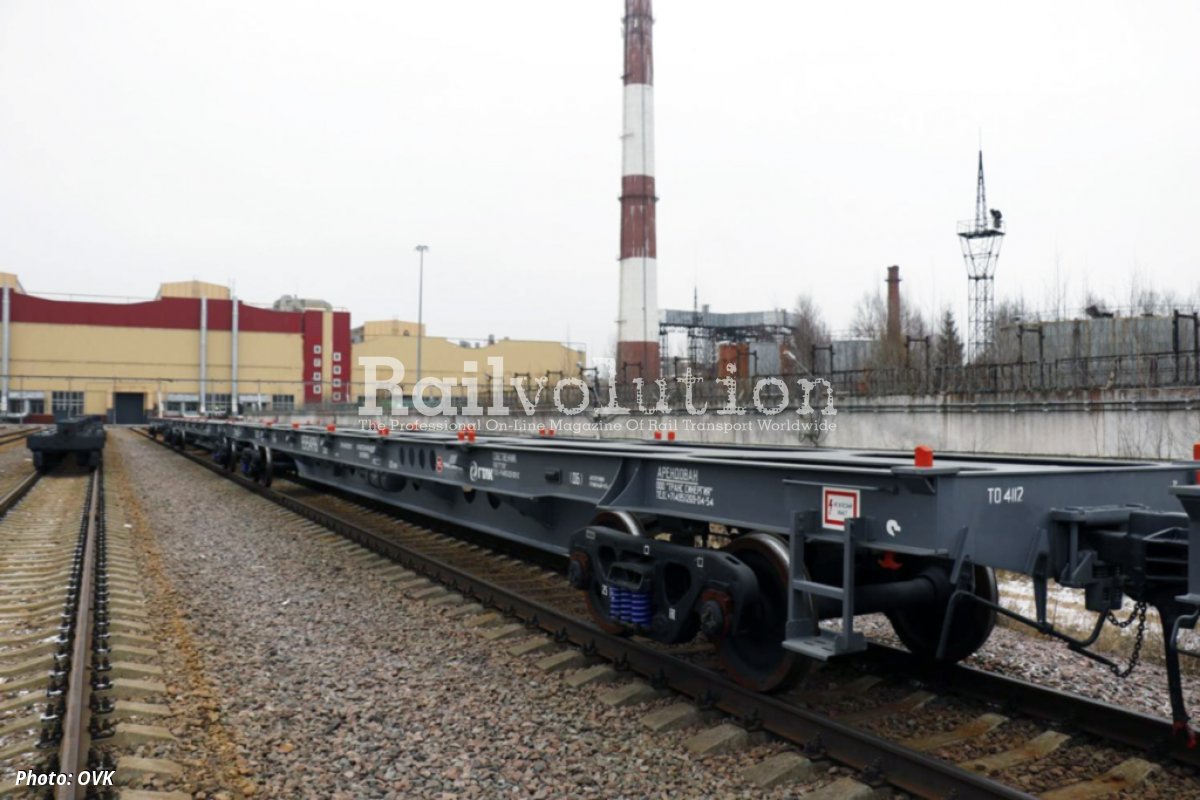 OVKBuilt Flat Wagon For Trans Sinergia Railvolution