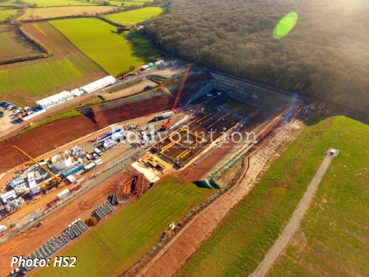 HS2 Construction Site For Launch Of Tunnel Boring Machine Prepared