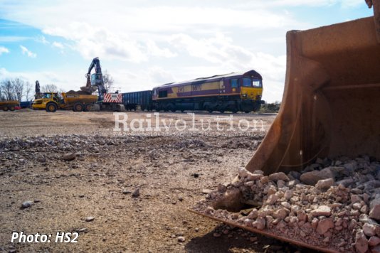 100th Train At HS2 Bucks Construction Site