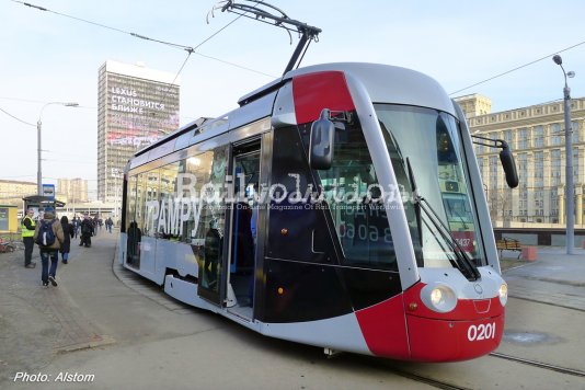 First TramRus Tram In Service