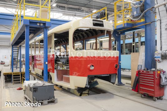 Ostrava Trams Maintained By Škoda