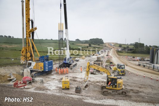 Foundation Work Begins On HS2’s Wendover Dean Viaduct