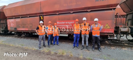 DB Cargo Pilot Train With Automated Brake Testing Operating At MEG