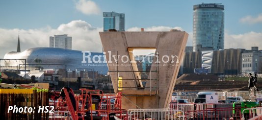 HS2’s First Birmingham Viaduct Pier Completed