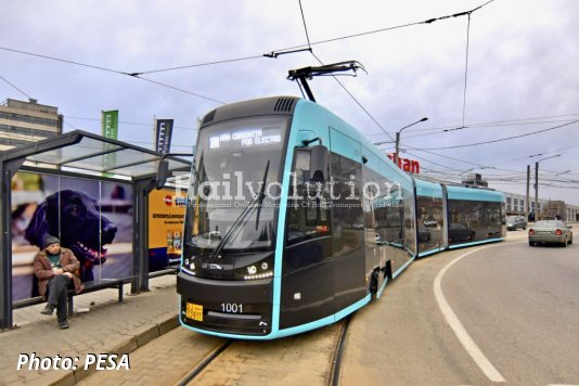 PESA-Built Trams In Regular Service In Craiova