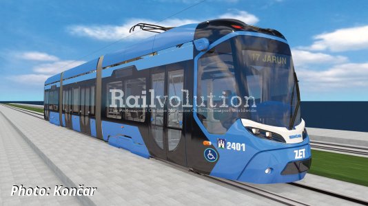 Končar trams for Zagreb