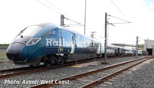 Livery of Avanti West Coast’s Class 805 trains