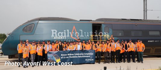 Avanti West Coast’s Pendolino fleet upgrade reached major milestone