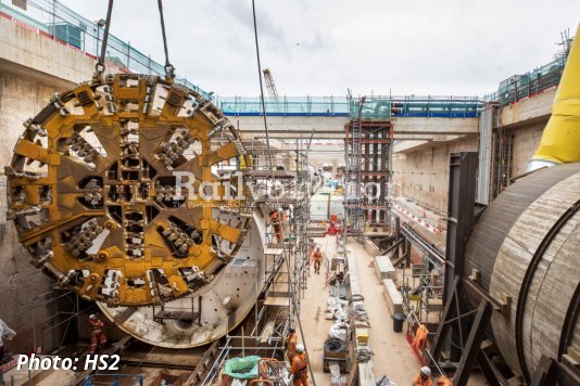 Second HS2 TBM gets ready to start digging under Birmingham