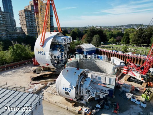 HS2 launches third TBM under capital building the Northolt Tunnel