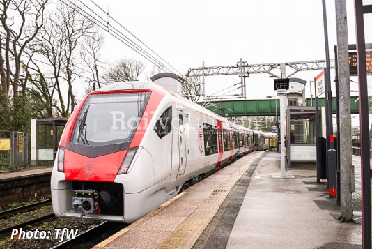 First Class 756 train runs on the Core Valley Lines