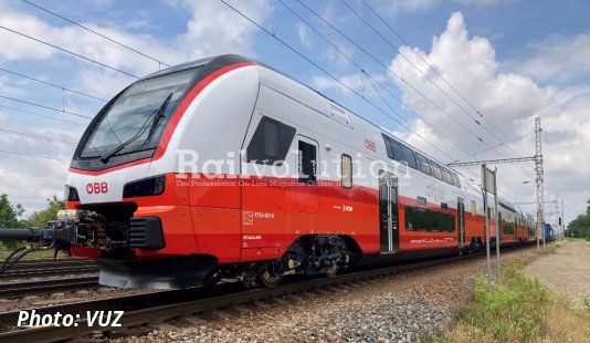 First ÖBB KISS at Velim