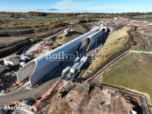 Unique HS2 tunnel portal completed to solve high-speed rail’s ‘sonic boom’ conundrum