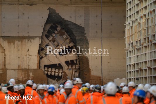 HS2 celebrates first Birmingham tunnel breakthrough