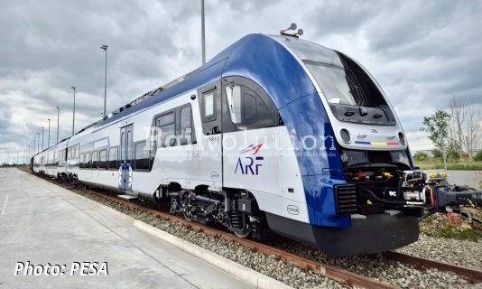 First PESA-built Class 655-5 EMU delivered to Romania