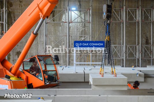 First platforms for HS2 installed at Old Oak Common