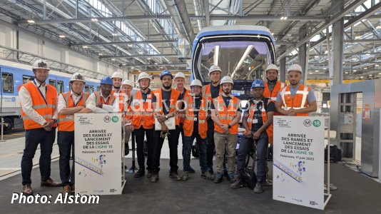 Delivery of the first trainset for Line 18 of the Grand Paris Express