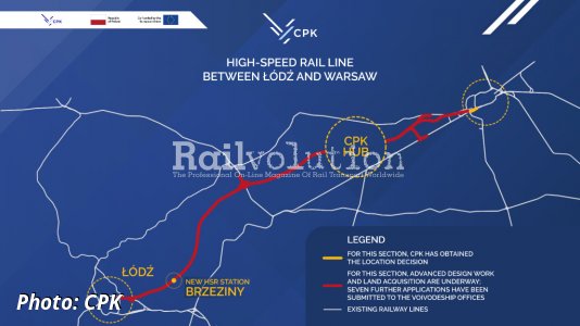 First location decision issued for the HSL between Warszawa and Łódź