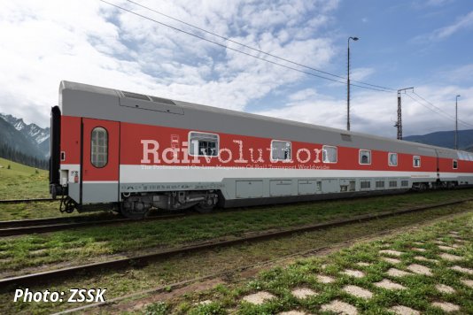 Modernized sleeping cars for ZSSK
