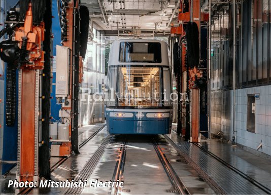 Tram washing for Zürcher Verkehrsverbund