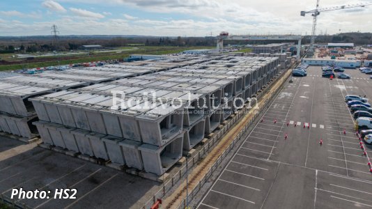 Last segment rolls off the production line at HS2’s ‘viaduct factory’