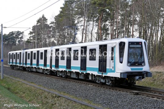 New Sofia Metro Train On Test