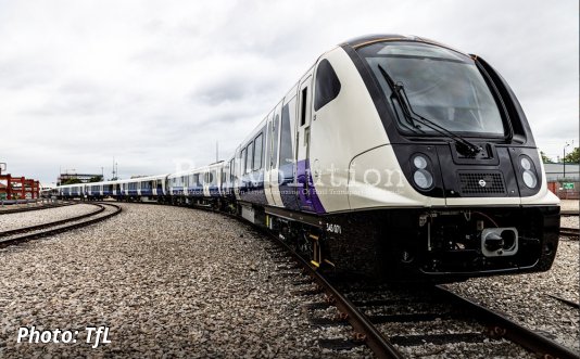 First of 10 new Class 345 Elizabeth line trains entered the test track in Derby