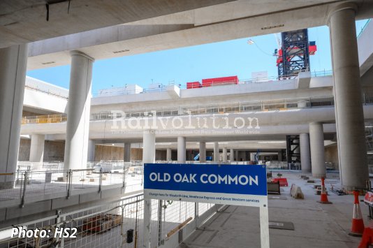 HS2 reveals completed high-speed platforms at Old Oak Common station