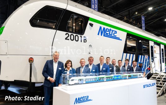 Stadler and Metra present the Battery-Electric FLIRT at APTA EXPO