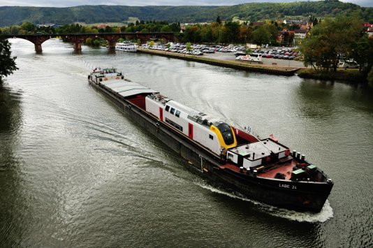 A Class M7 Car On The River