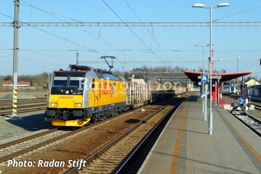 RJ TRAXX On A Freight Train