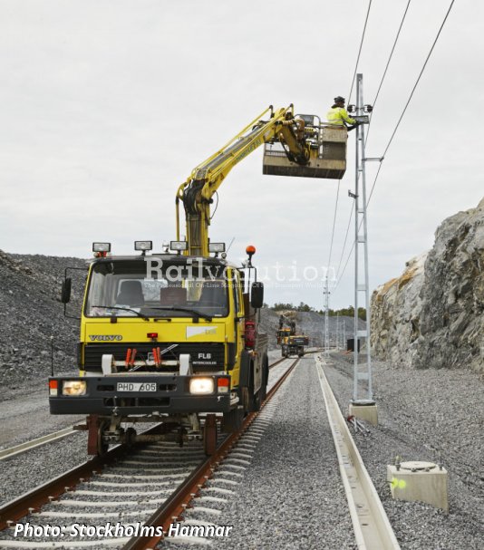 Stockholm Norvik Port Connected To The Rail Network