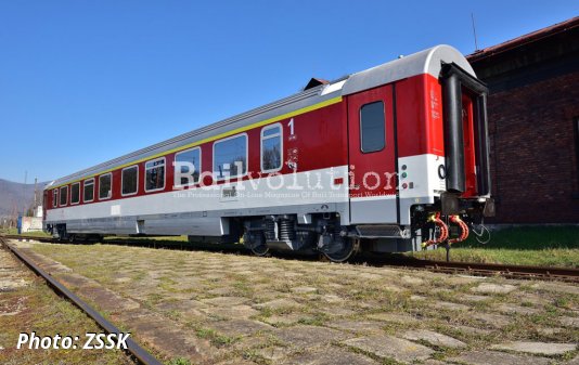 First ZSSK Class Ampz Carriage In Regular Service