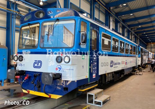 First Modernised ČD Class 811 Railcar For The Moravian-Silesian Region