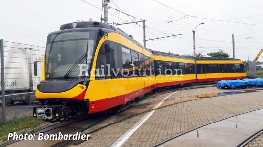 First Two New FLEXITY Tram-Trains To Karlsruhe